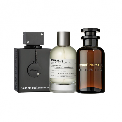 🔥 COMBO 3 PERFUMES — LUJO Y PRESENCIA 🔥 Club de Nuit + Santal 33 + Ombre Nomade
